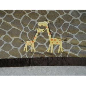 Koala Baby Giraffes Baby Blanket Tan Brown Yellow Orange Spots Print Lovey